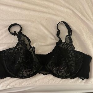 New Savage X Fenty black lace bra, size 42DD